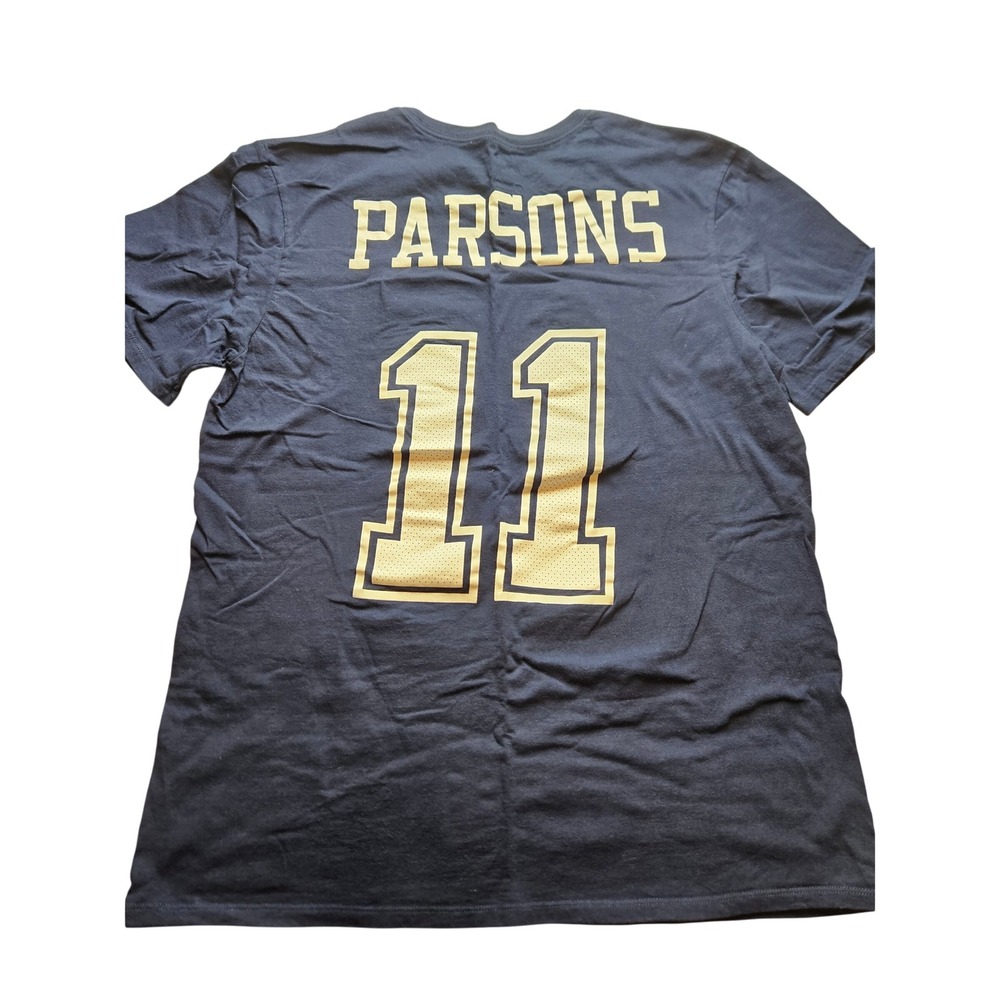 Nike Dallas Cowboys Micah Parsons 11 Navy Gold Player T-Shirt Mens Large NFL